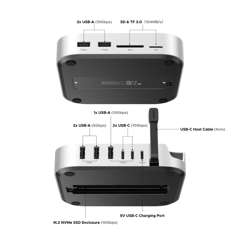 UGREEN Mac mini 11-in-1 Docking Station with SSD Expansion