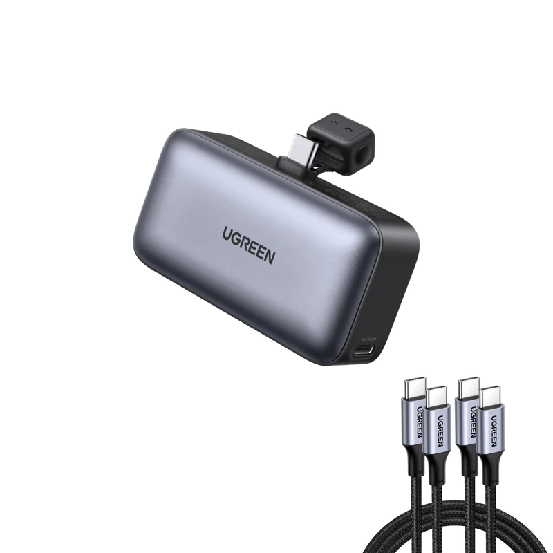 UGREEN 5000mAh USB-C Power Bank with Cable