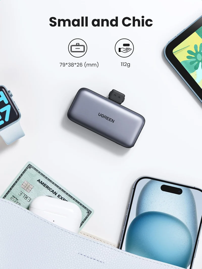 UGREEN Mini 2-Port Power Bank 5000mAh 22.5W