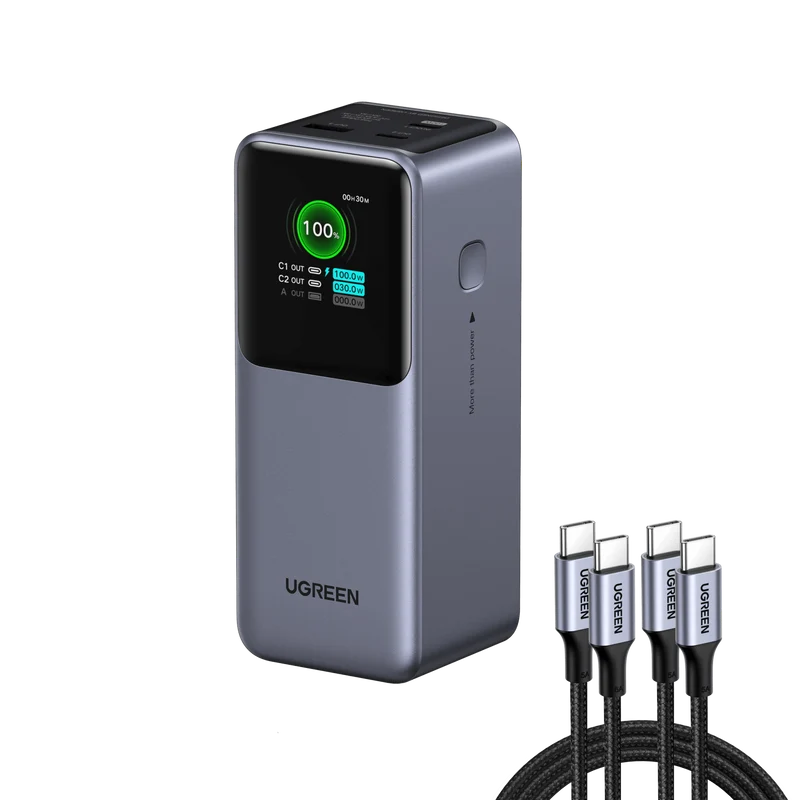 UGREEN 130W Power Bank with USB-C Cable