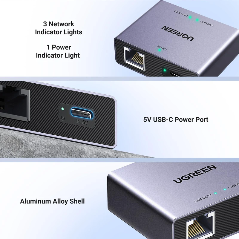 UGREEN Ethernet Splitter 1 to 2