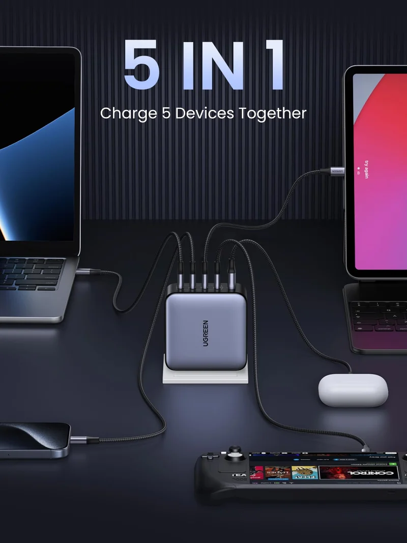 UGREEN Nexode 100W 5-Port USB-C Charger