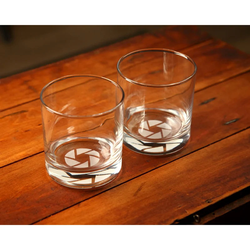 Verre à whisky Logo Ouverture Diaphragme (P. de 2)