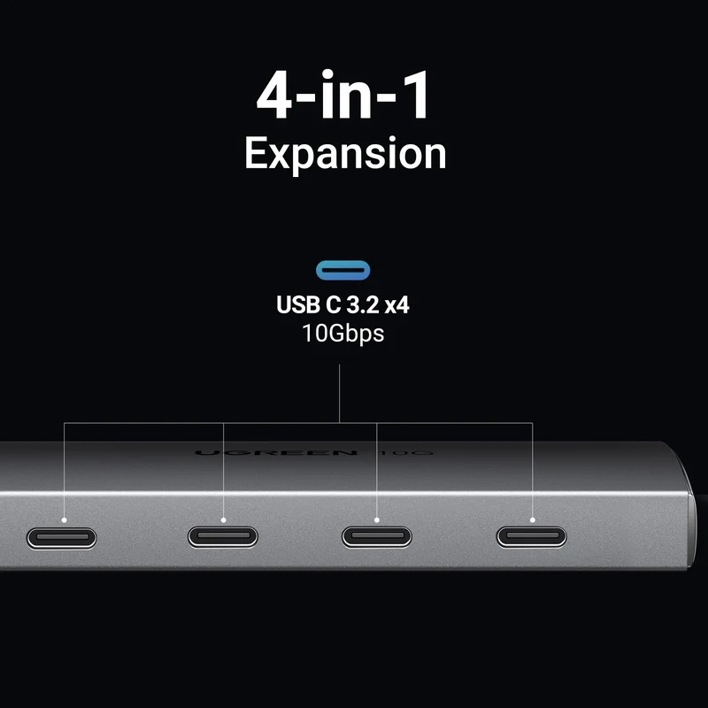 UGREEN USB C Hub 10Gbps, 4 Ports USB 3.2 Adapter