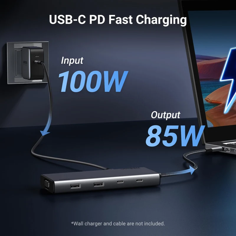 UGREEN 8 in 1 USB C 4K Docking Station Dual Monitor