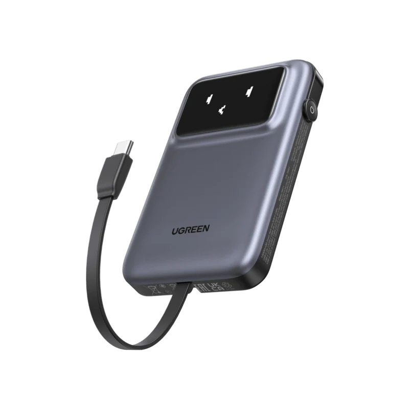 UGREEN Uno Power Bank 10000mAh 30W with Built-in Cable