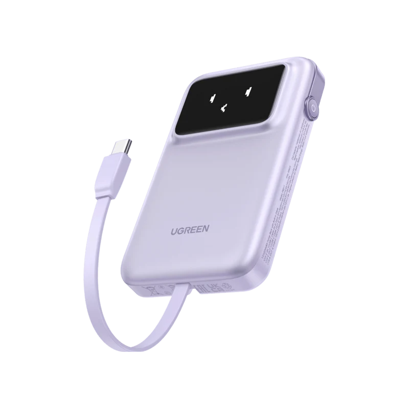 UGREEN Uno Power Bank 10000mAh 30W with Built-in Cable
