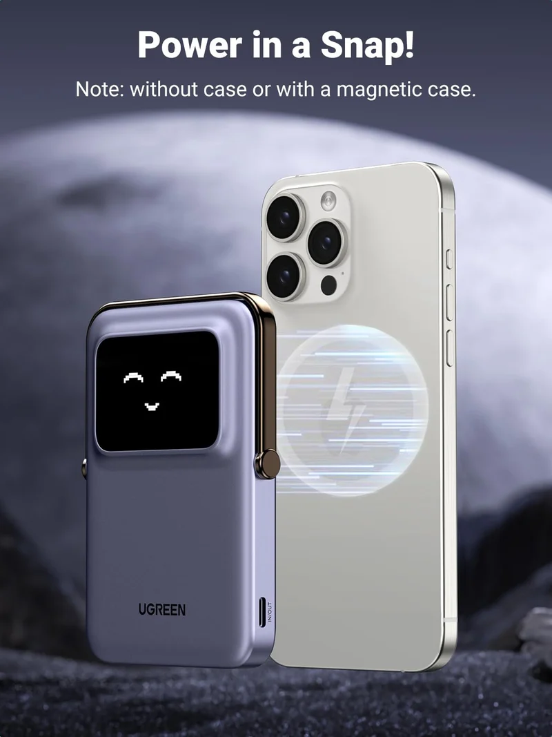 UGREEN Uno Magnetic Wireless Power Bank 5000mAh Qi 7.5W