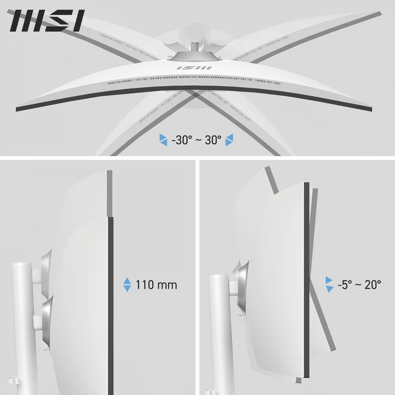 MSI 34" UWQHD 1500R Curved White Monitor