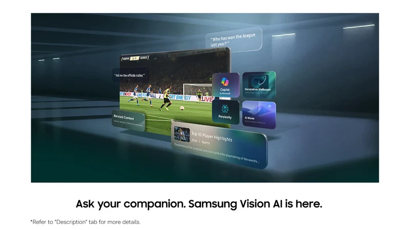 Samsung 65" OLED S85H 4K Smart AI TV 2026
