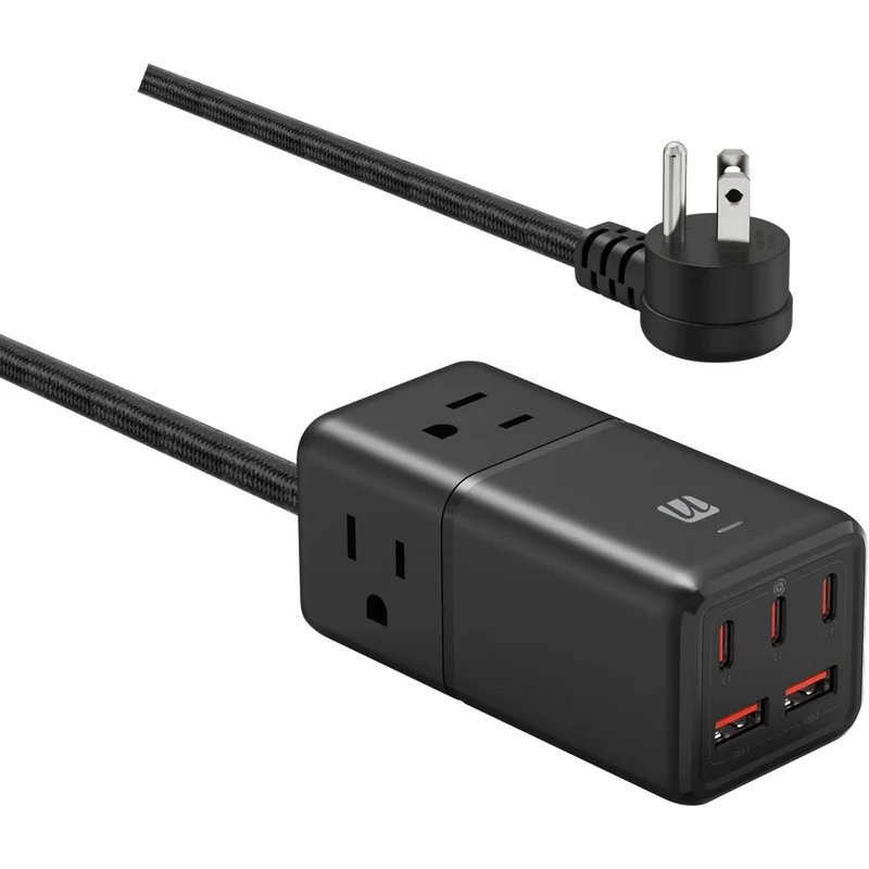 Multiprises et Chargeur 8-en-1 GaN 75W 6pi