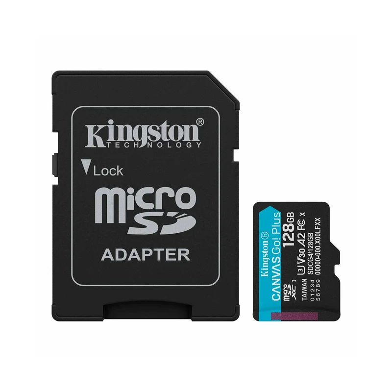 Carte Mémoire microSDXC Canvas Go Plus UHS-I V30 128GB