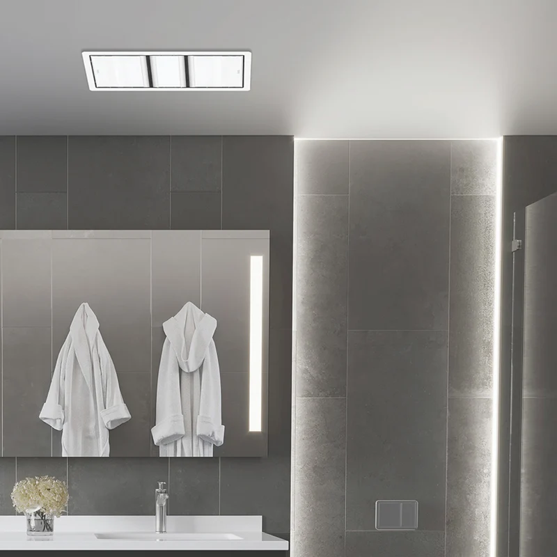 IXL Tastic Luminate Essential Dual 3 in 1 Bathroom Heater, Exhaust Fan & Light - White