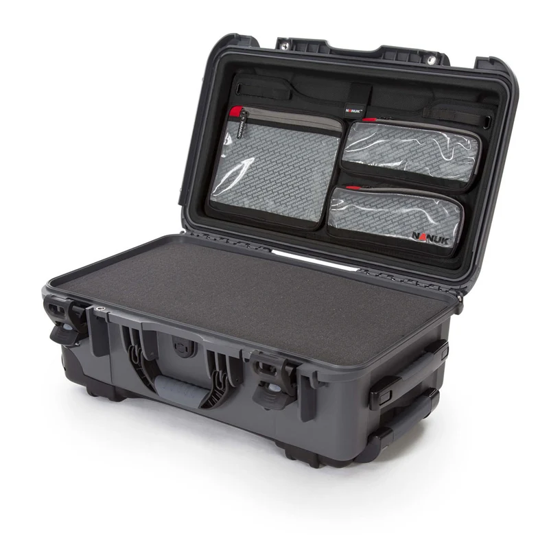 Valise Rigide à roulettes Nanuk 935 avec Mousse & Organisateur de couvercle (Graphite)