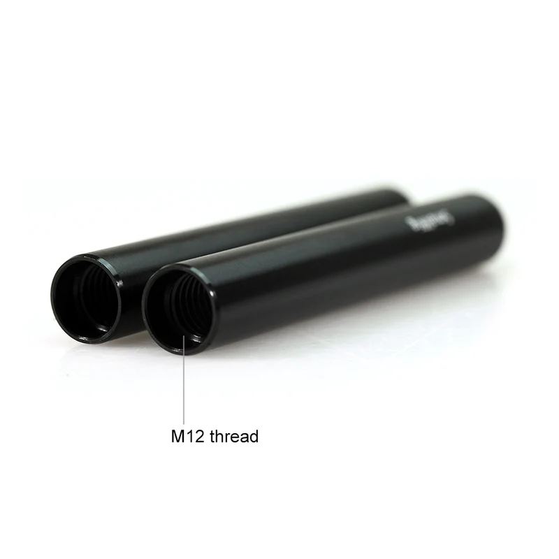 Paire de tiges de 15 mm en alliage d'aluminium (M12 - 4po)