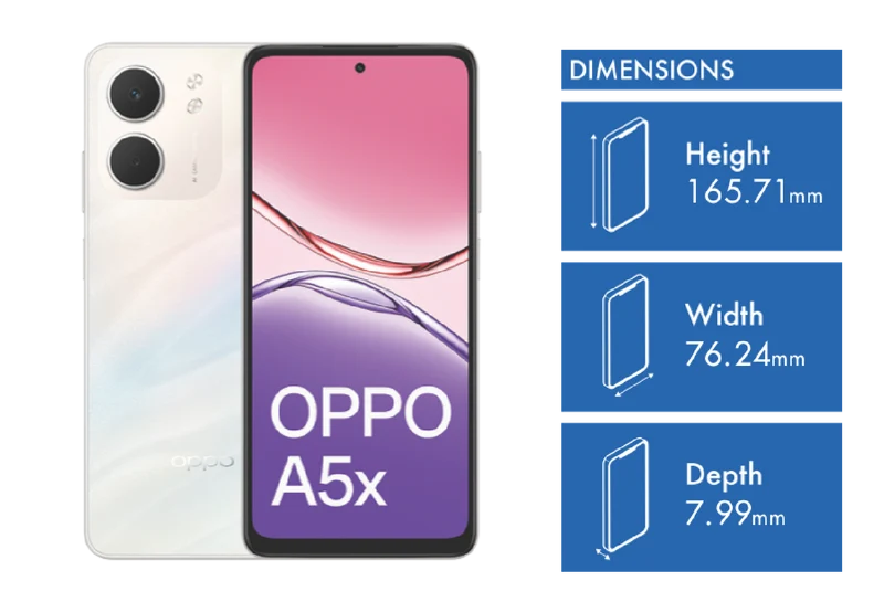OPPO A5x 128GB Laser White