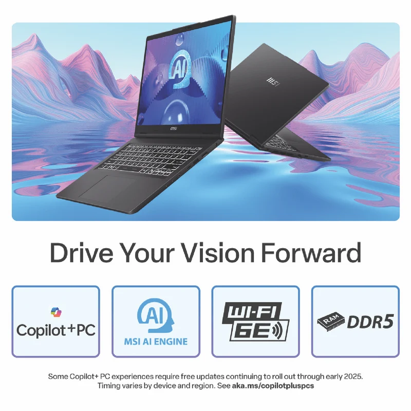 MSI Venture A14 AI+ 14" 2.8K OLED Ryzen AI 7 16GB 512GB Laptop