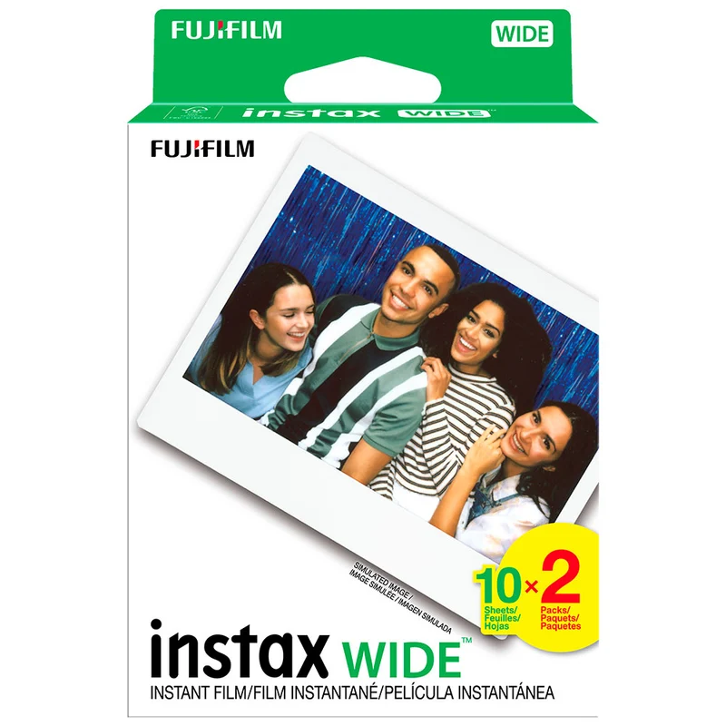 Film Instantané Instax Wide (2 Paquets de 10 Feuilles)