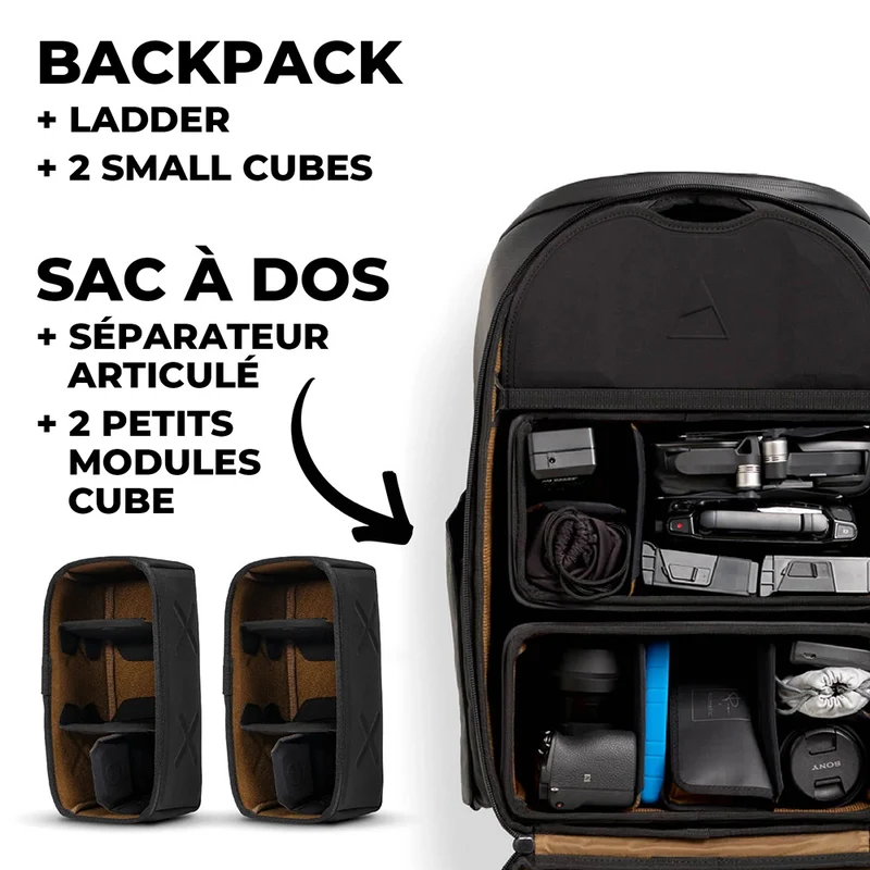 Sac à dos McKinnon 25L + 2 petits cubes