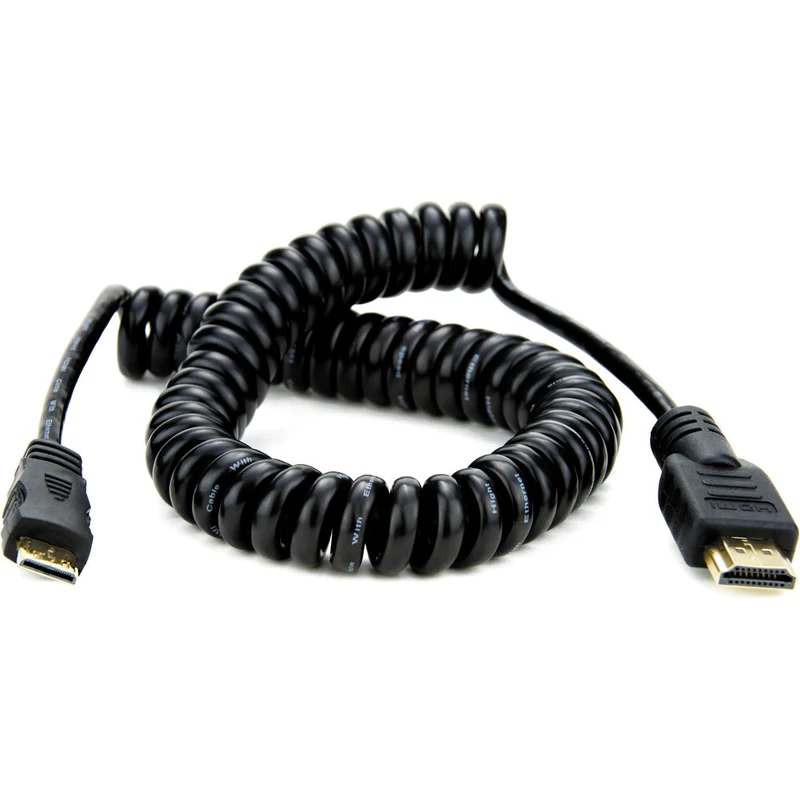 Câble en spirale Mini HDMI vers HDMI (50cm)