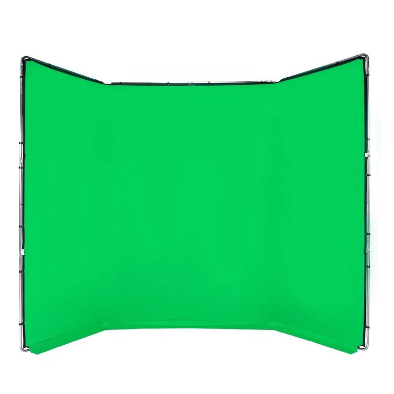 Fond de Scène Chroma Key Vert avec Cadre en aluminium (4 x 2.9m)