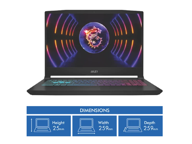 MSI Katana 15 15.6" i7 16GB 512GB RTX 4050 6GB Gaming Laptop