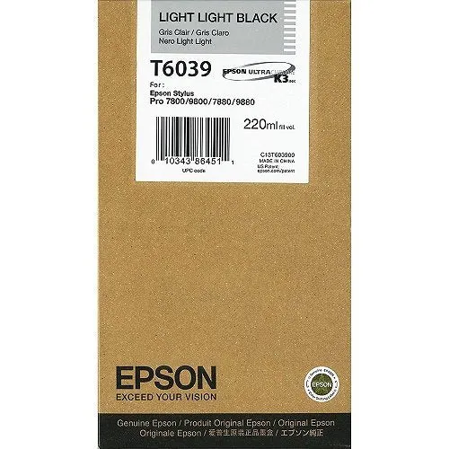 Cartouche d’Encre UltraChrome K3 T603 Noir Très Clair (220 ml)