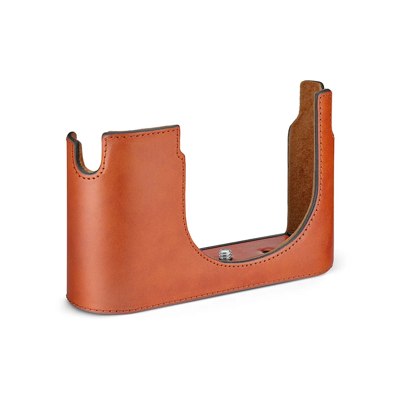 Demi Étui Q3 Cuir (Cognac)