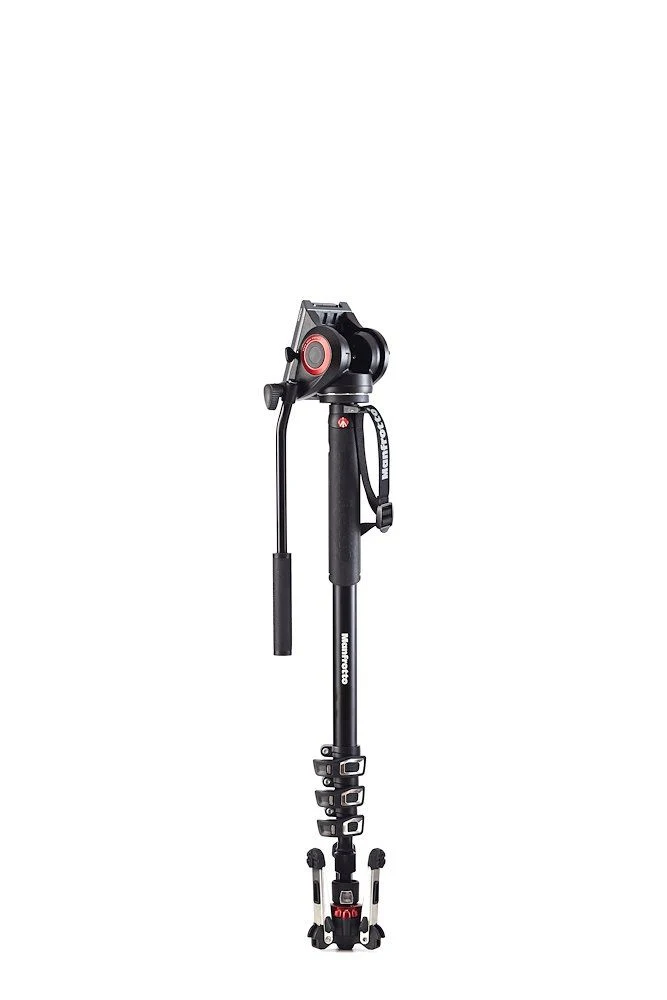 Monopied Vidéo Fluide XPRO 4 Sections en Aluminium MVMXPRO500 avec Base FLUIDTECH
