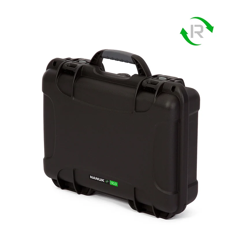 Valise Rigide Nanuk-R 910 résine recyclée avec mousse (Noir)