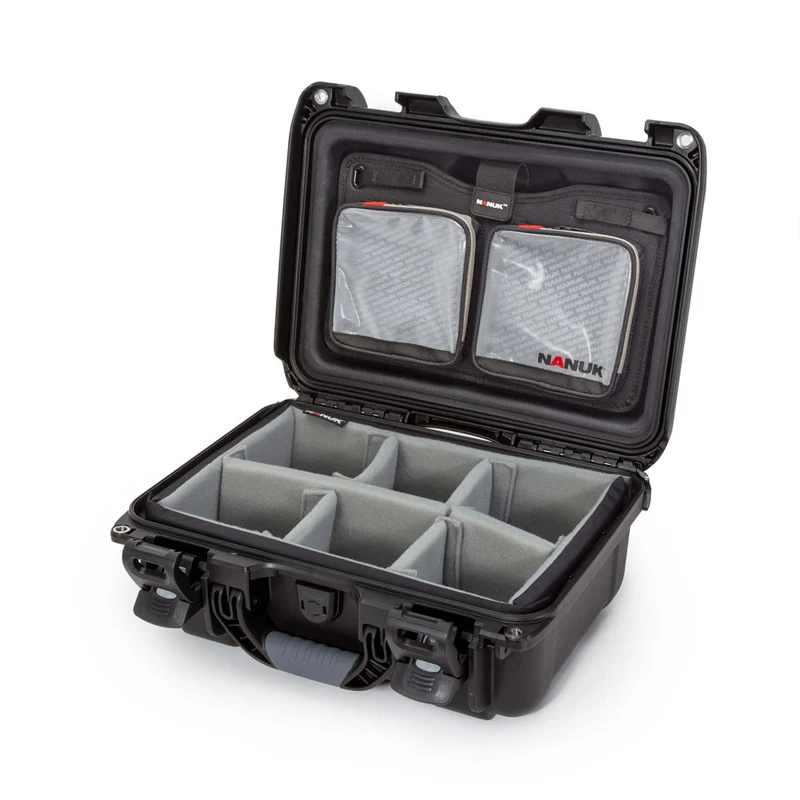 Valise Rigide Nanuk 915 avec Séparateurs rembourrés & Organisateur de couvercle (Noir)