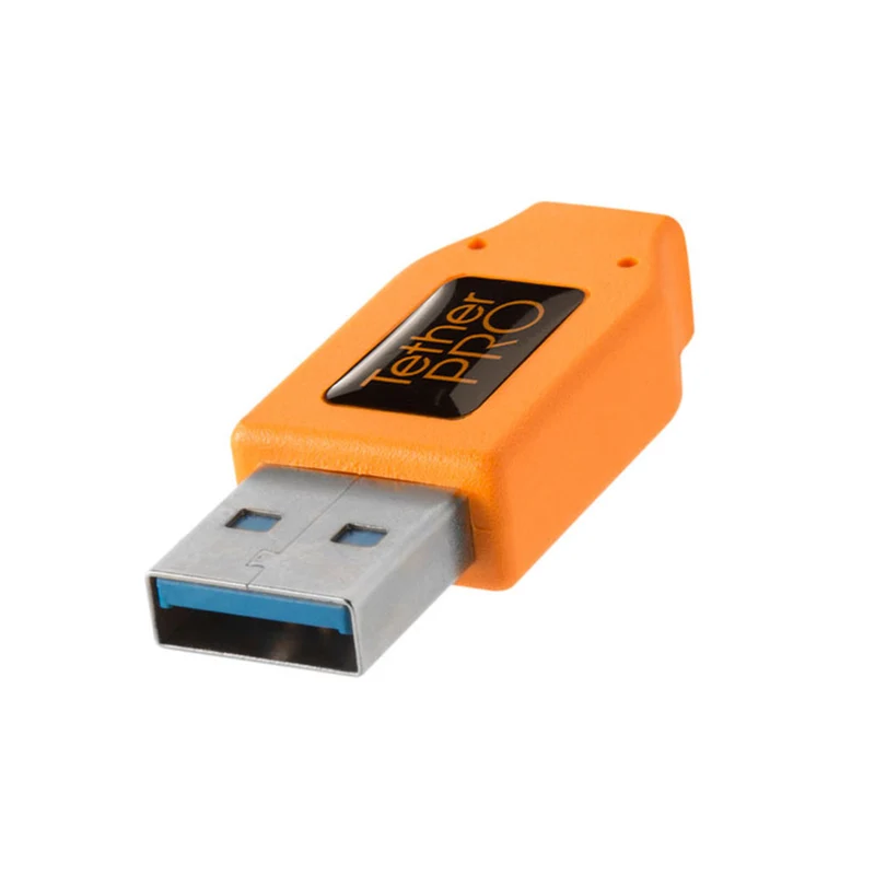 Câble TetherPro USB 3.0 à USB-C 15 pieds (Orange)