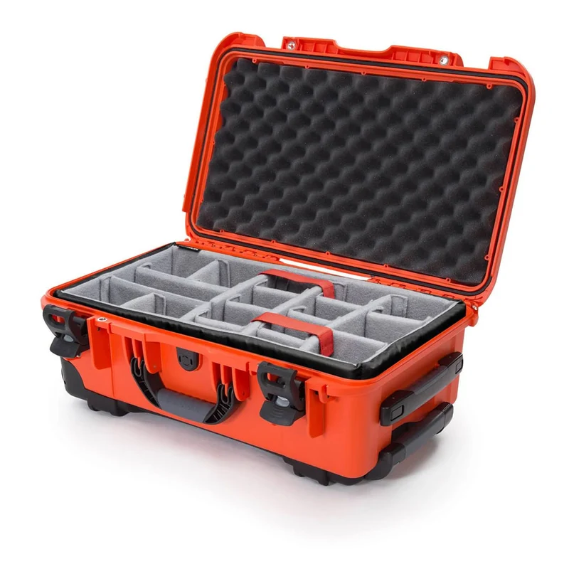 Valise Rigide à roulettes Nanuk 935 avec Séparateurs rembourrés (Orange)