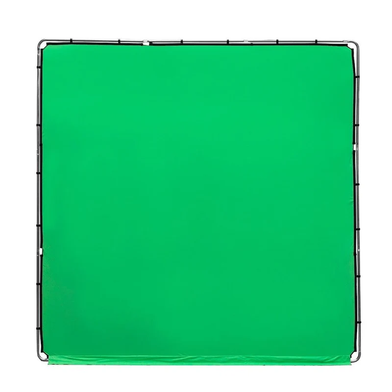 Fond de Scène StudioLink Chroma Key Vert avec Cadre (3 x 3m)