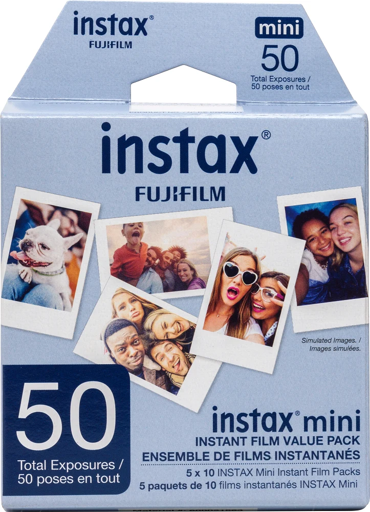 Film Instantané Instax Mini (5 Paquets de 10 Feuilles)