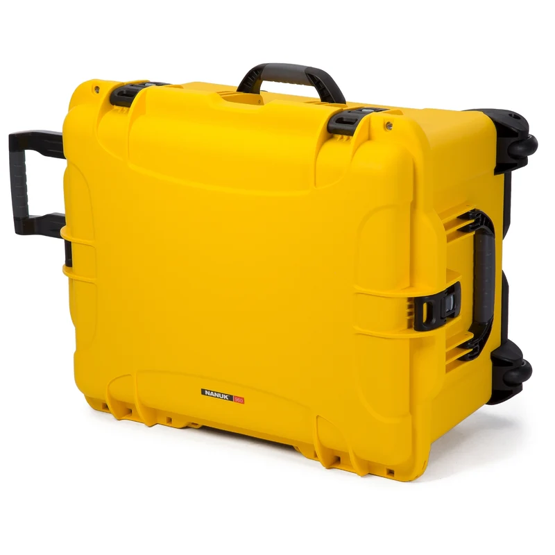 Valise Rigide à Roulettes Nanuk 960 avec Séparateurs Rembourrés (Jaune)