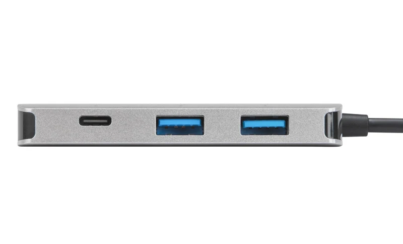 Hub multi-port USB-C avec 2 ports USB-A et 2 ports USB-C et charge pass-through 100 W