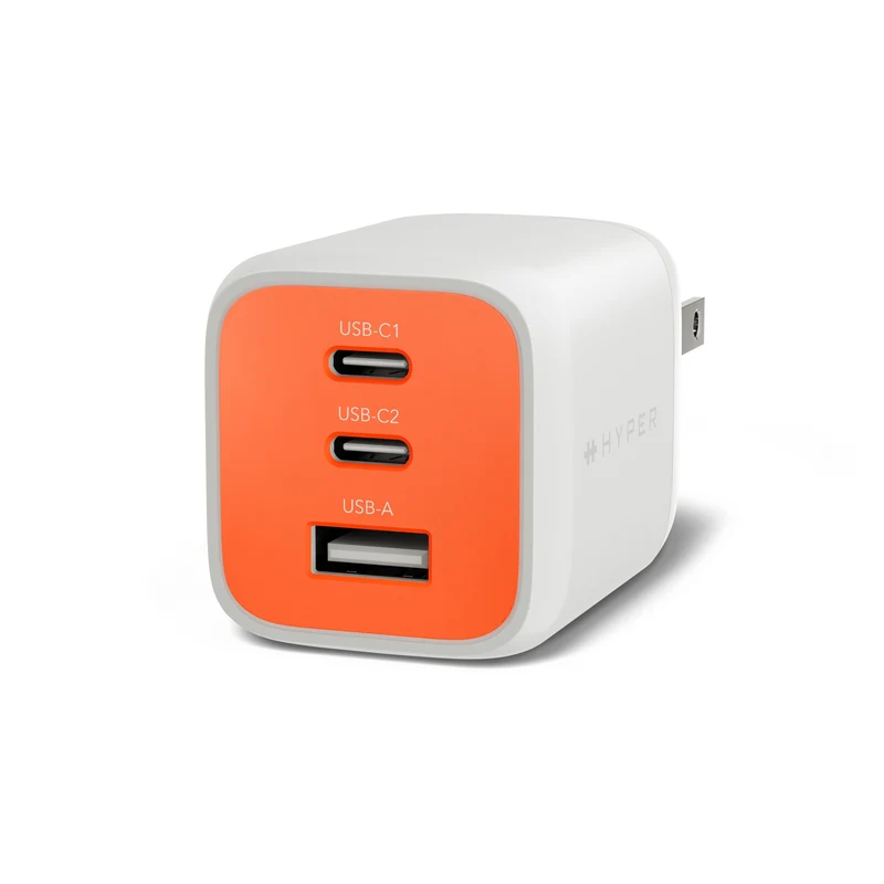 Chargeur mural HyperJuice Flex 65 W GaN - Orange