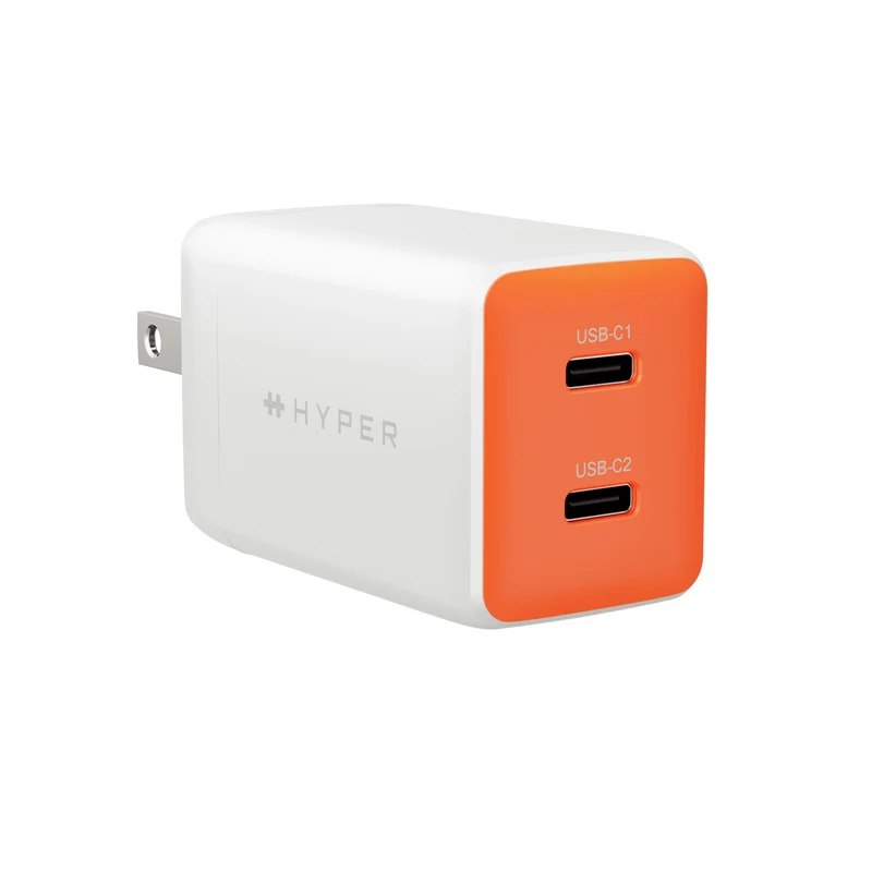 Chargeur mural HyperJuice Flex 45 W GaN - Orange