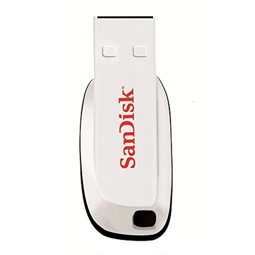 SanDisk SDCZ50C-016G-B35W 16 GB Cruzer Blade USB 2.0 Flash Drive - White ( Standard Packaging )