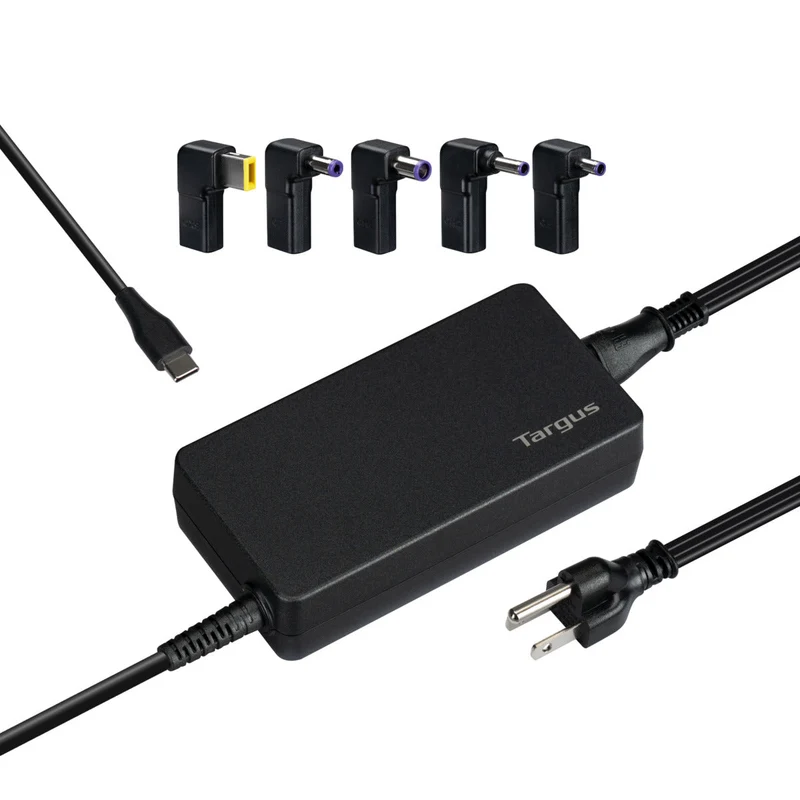 Chargeur universel USB-C® et pour ordinateurs portables 100 W CA avec 5 embouts