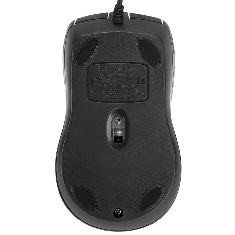 Souris optique USB pleine taille à 3 boutons