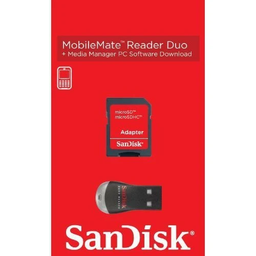SanDisk SDDRK-121-B35 MobileMate Duo(Adapter+USB Reader for microSD/microSDHC/microSDXC Card)
