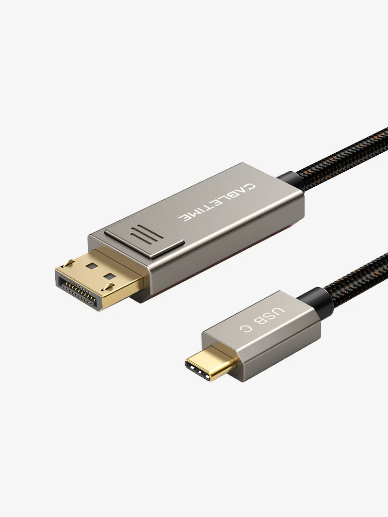 6.6ft 8K 60Hz Bidirectional USB Type-C to DisplayPort Cable 4K 144Hz for MacBook Pro