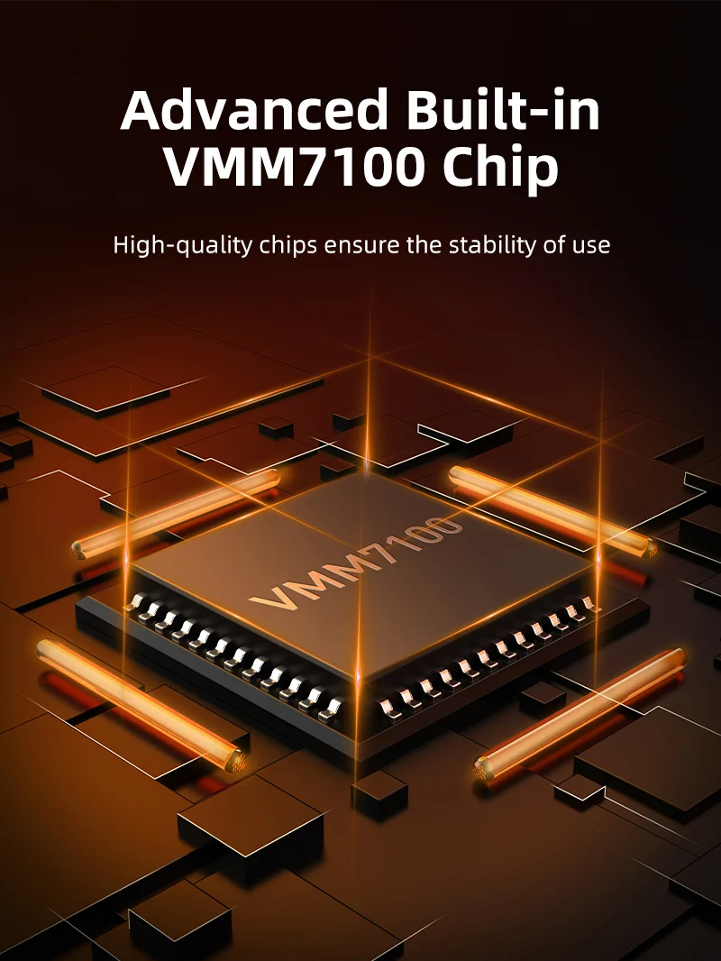 USB-C to HDMI 2.1 Adapter – 8K60Hz, 4K144Hz, HDR10, VMM7100 Chip, Zinc Alloy Design