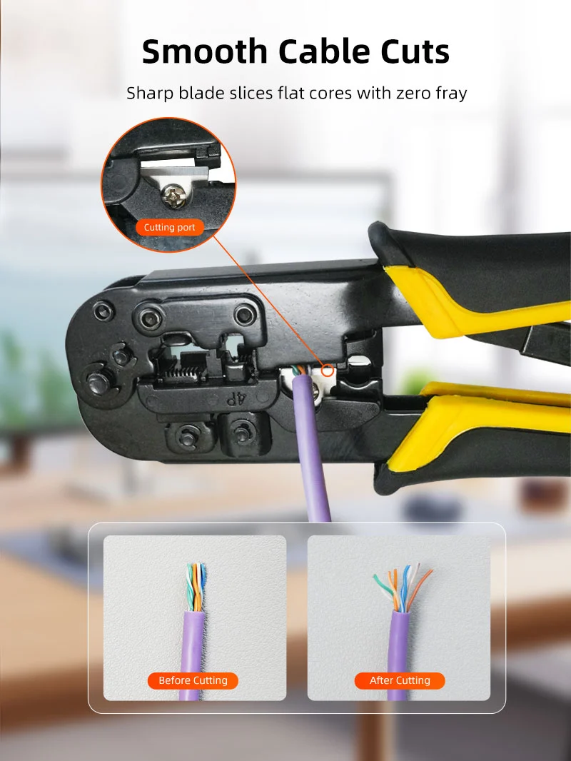 Rj45 Cat 5 Cat 6 Cable Crimping Tool