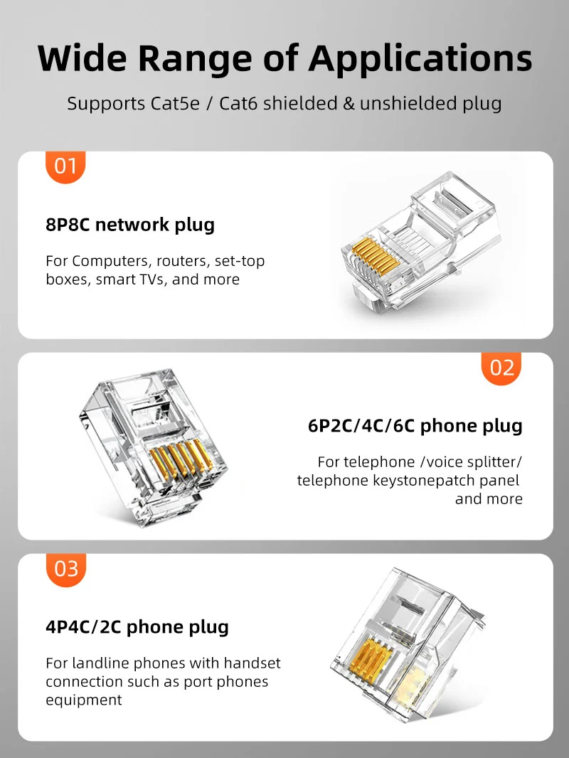 Rj45 Cat 5 Cat 6 Cable Crimping Tool