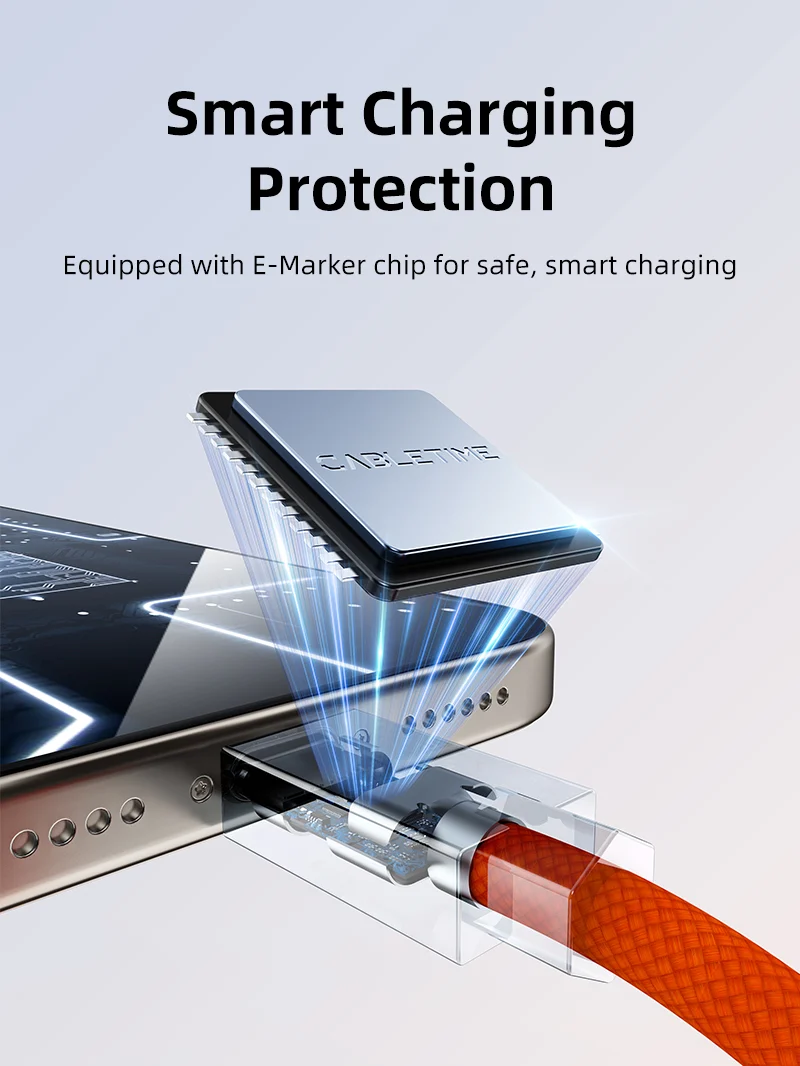 240W USB4 Magnetic Coil USB-C Charging Cable 1M 40Gbps 8K for MacBook iPad Android