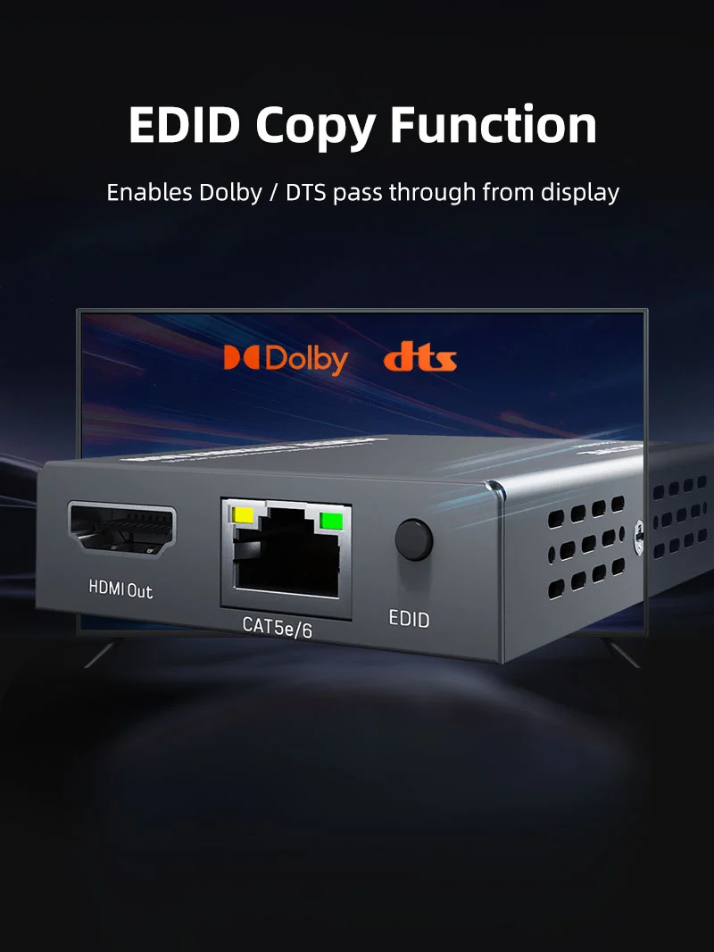 1080P 60Hz CAT6 CAT5 HDMI Extender Over Ethernet