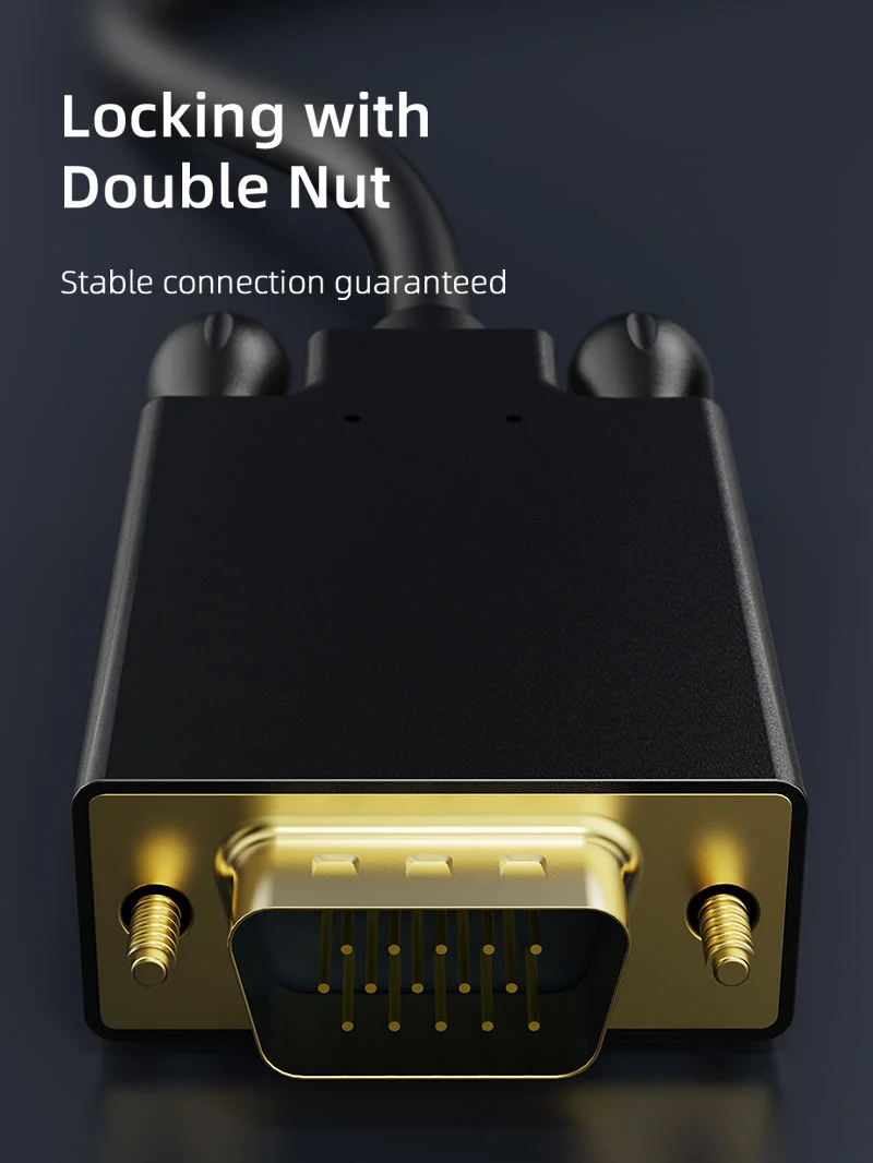 1080p DisplayPort to VGA Cable